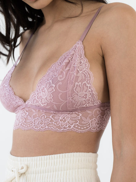 Lace Bralette - Dusty Pink