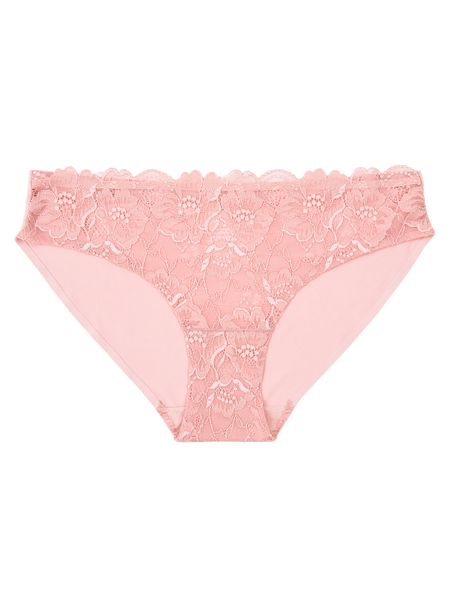 Lace Front Seamless Bikini - Rosé