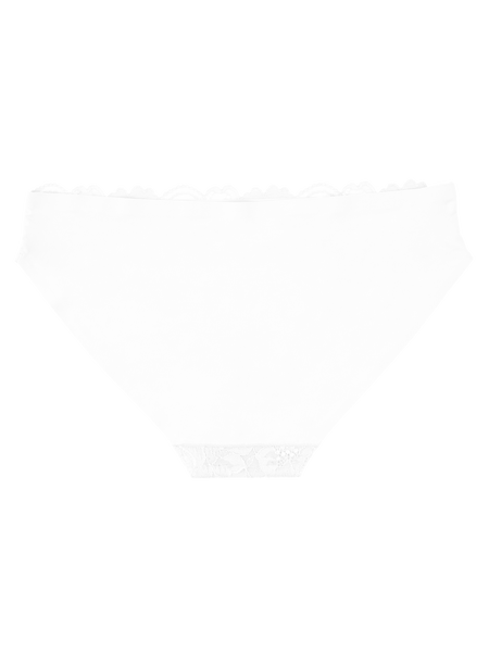 Lace Front Seamless Bikini - Snow White