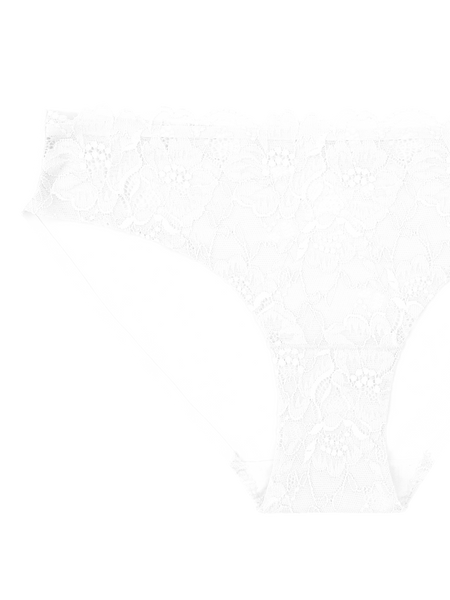 Lace Front Seamless Bikini - Snow White