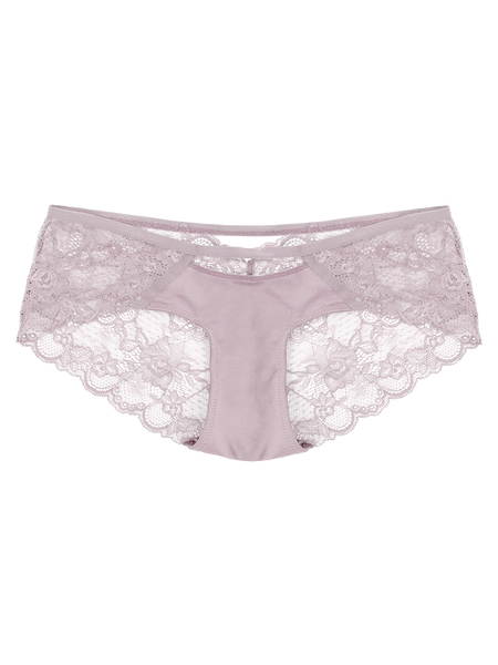 Lace Hipster with Keyhole - Frosted Tulip