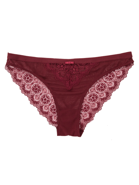 Romantic Lace Bikini - Deep Red