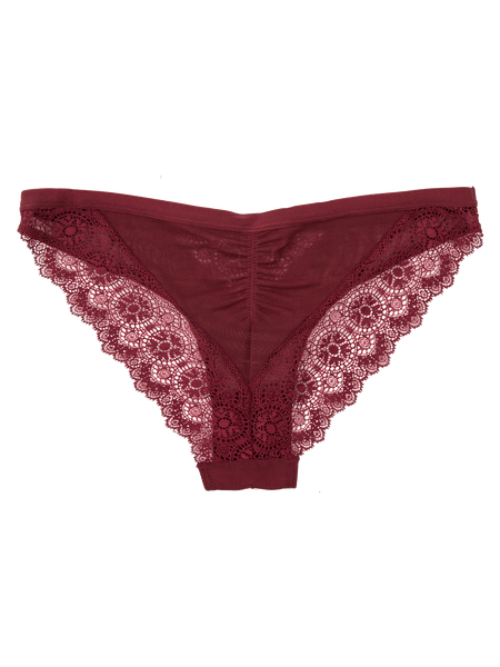 Romantic Lace Bikini - Deep Red