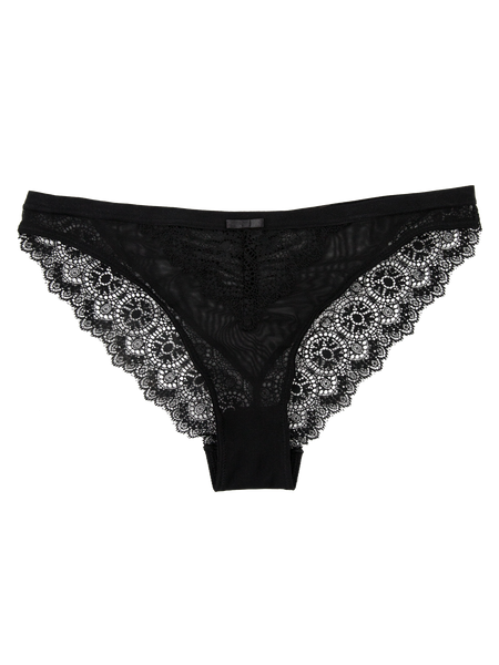 Romantic Lace Bikini - Midnight Black