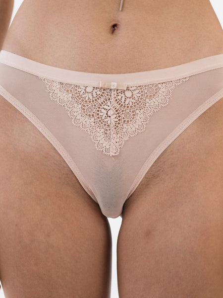 Romantic Lace Bikini - Nude