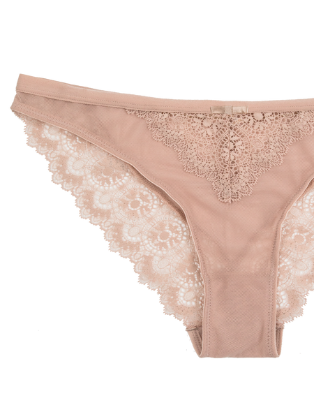 Romantic Lace Bikini - Nude