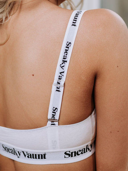 Keyhole Bra - White