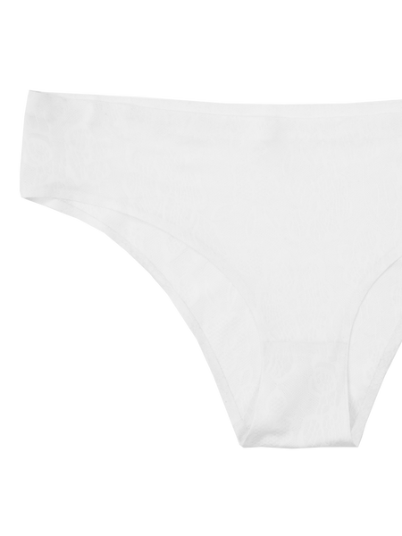 Seamless Hipster Lace Print - Snow White