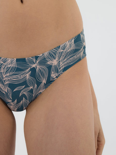 Seamless Hipster - Blue Leaf