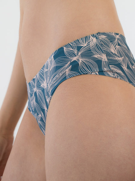 Seamless Hipster - Blue Leaf
