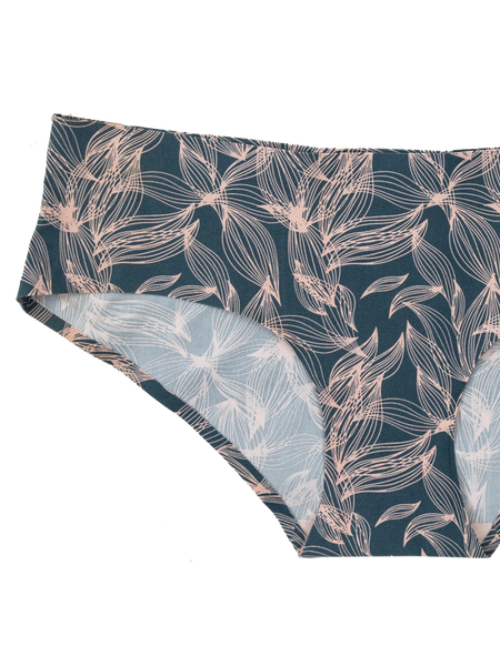 Seamless Hipster - Blue Leaf