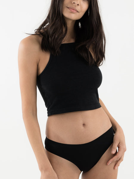Seamless Thong - Midnight Black