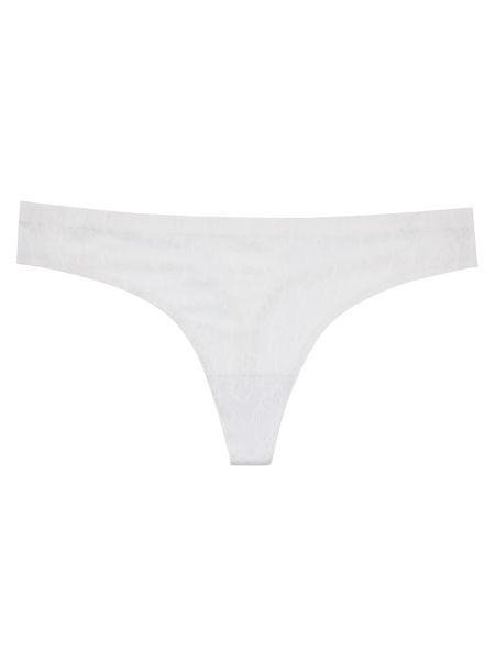 Seamless Thong Lace Print - Snow White