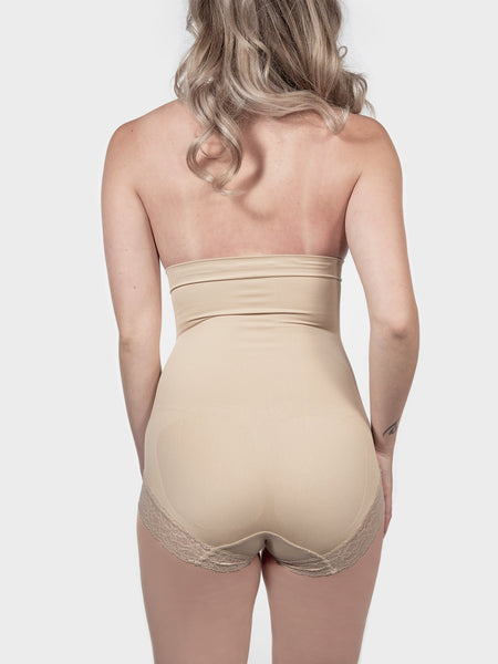 High Waisted Shapewear Brief - Nude