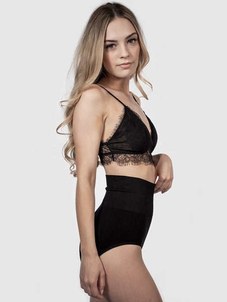 Tummy Cinching Bikini - Black