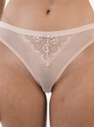 Romantic Lace Bikini Sneaky Vaunt Panties Nude Size M