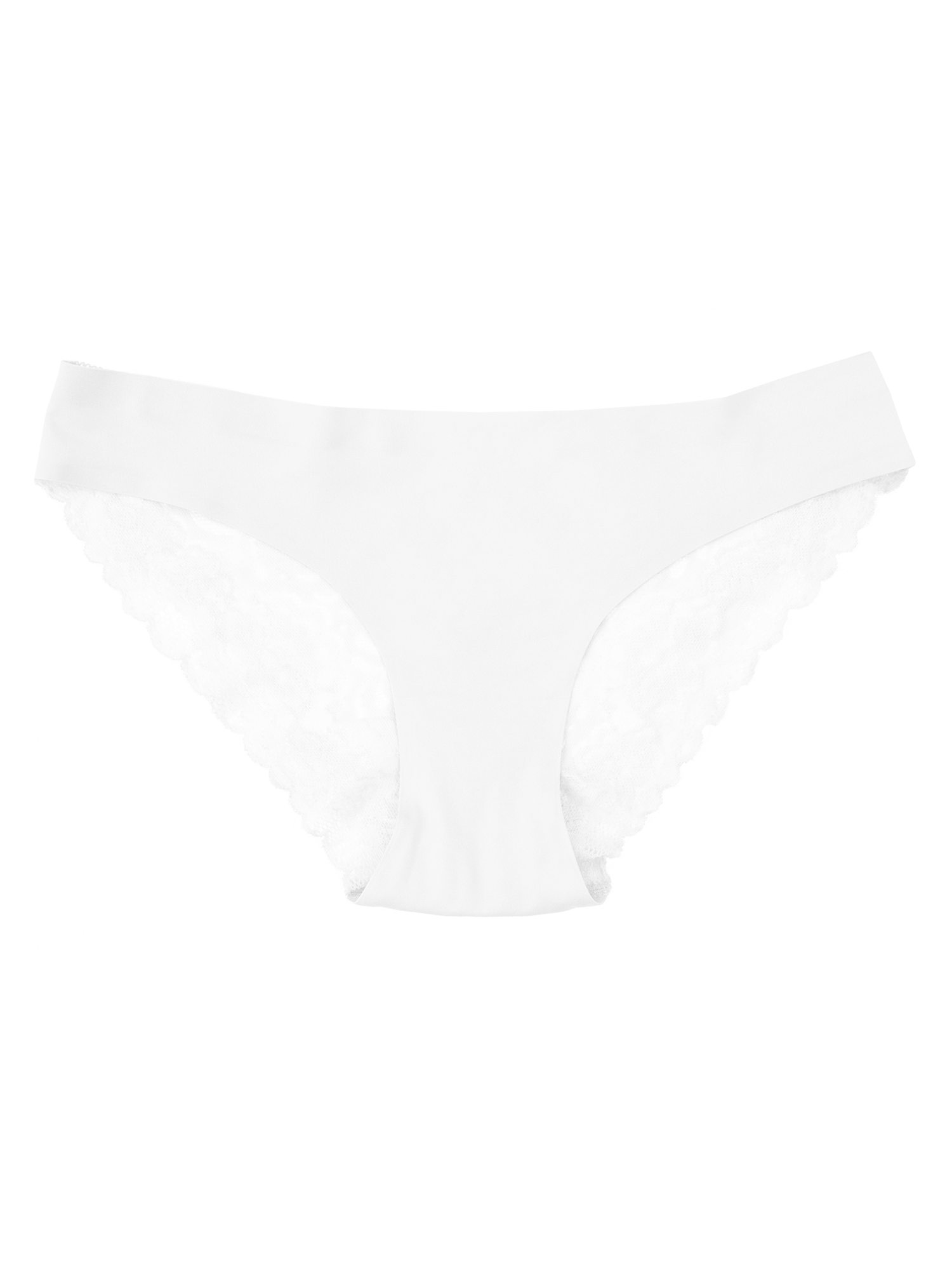Seamless Hipster Lace Back | White | Sneaky Vaunt