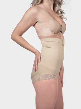 High Waisted Shapewear Brief - Nude